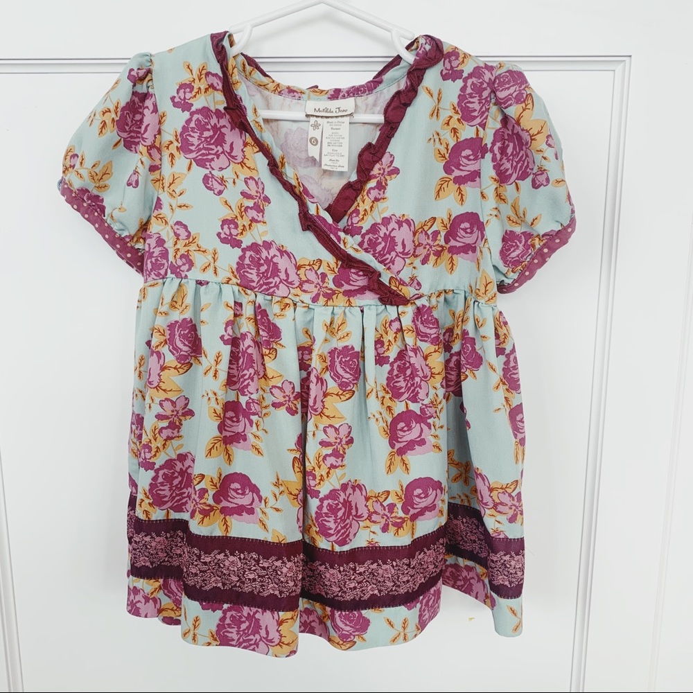 Matilda Jane size 6 Floral top